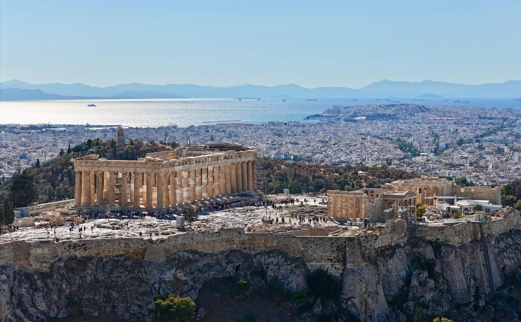 Parthenon And Syntagma Square View Apartment Atene Esterno foto